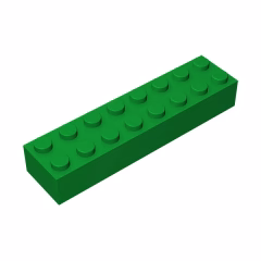 GOBRICKS GDS-544 Brick 2 x 8 - YWOBB
