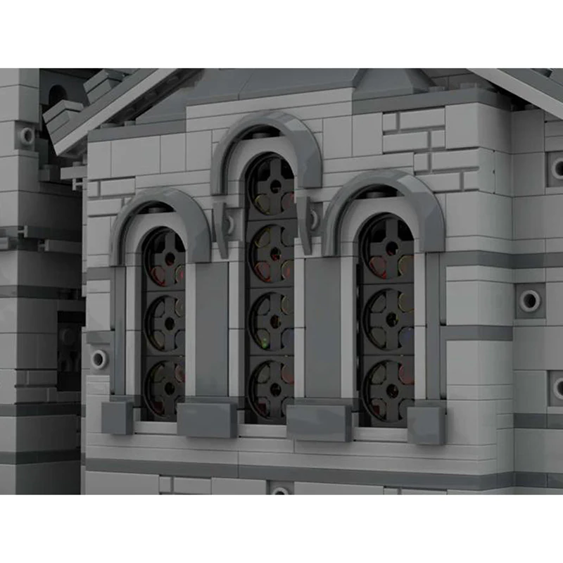 GOBRICKS MOC 33985 Medieval Church - modular - YWOBB