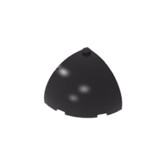 GOBRICKS GDS-2133 Brick Round Corner 4 x 4 x 2 2/3 Dome Top - YWOBB