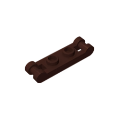 GOBRICKS GDS-734  Modified 1 x 2 with Bar Handles on Ends - Closed Ends - YWOBB