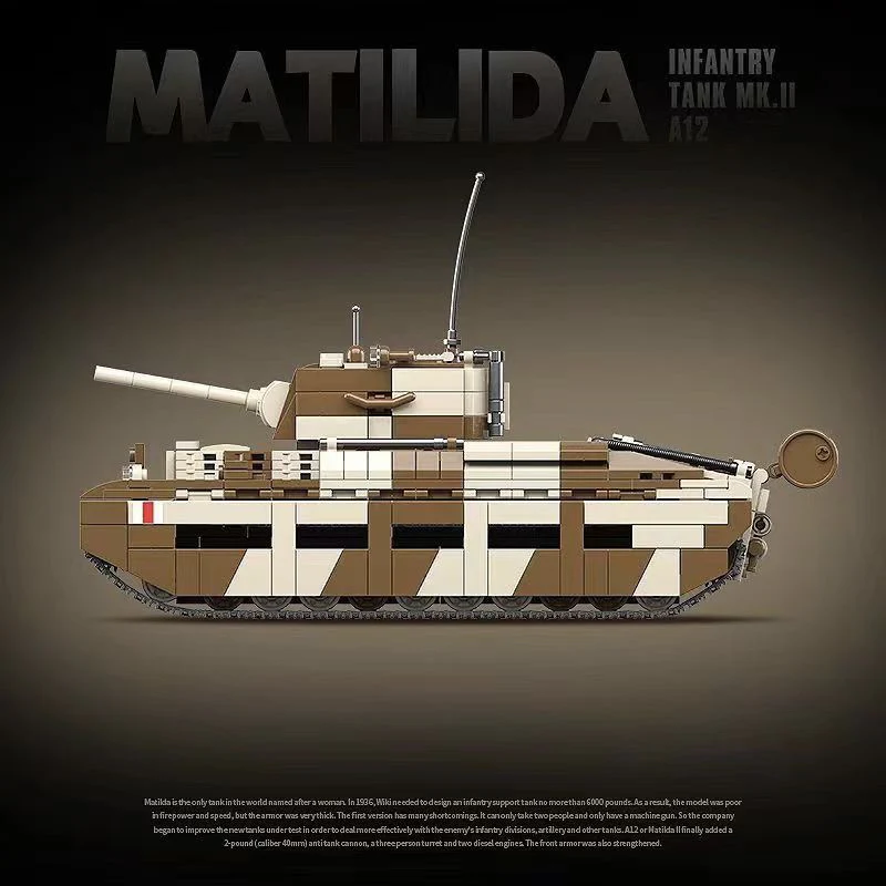 Quan Guan 100236 WWII Matilida Infantry Tank MK.II A12 - YWOBB