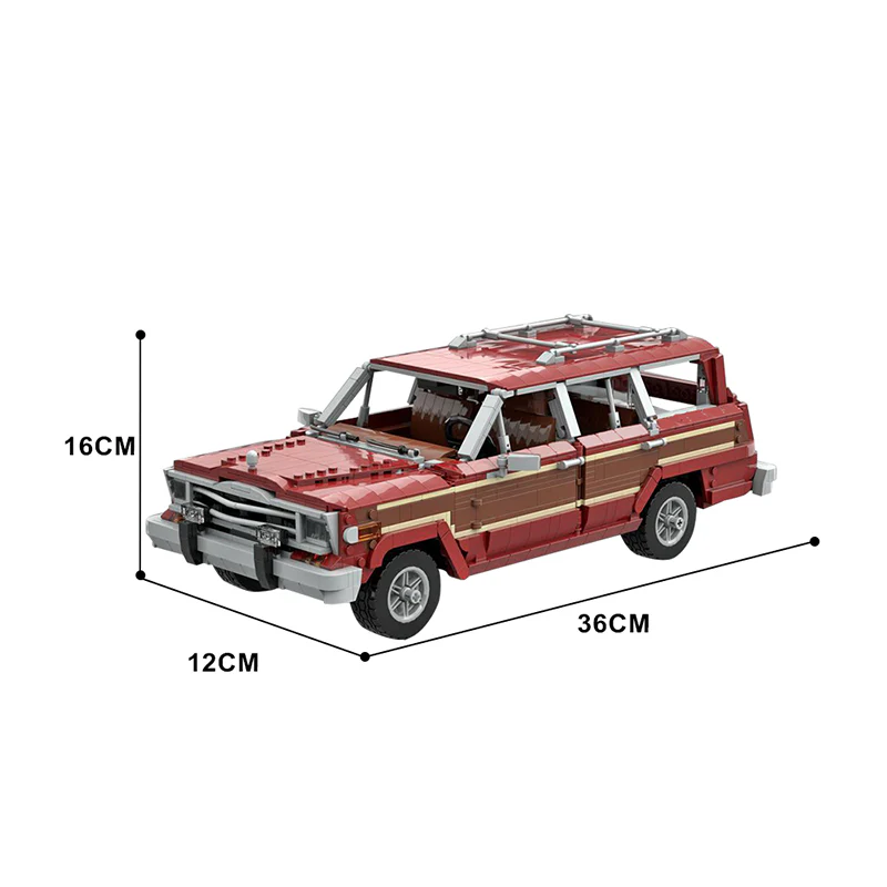 GOBRICKS MOC 154446 Jeep Grand Wagoneer - Skyler White's car [Breaking Bad] - YWOBB