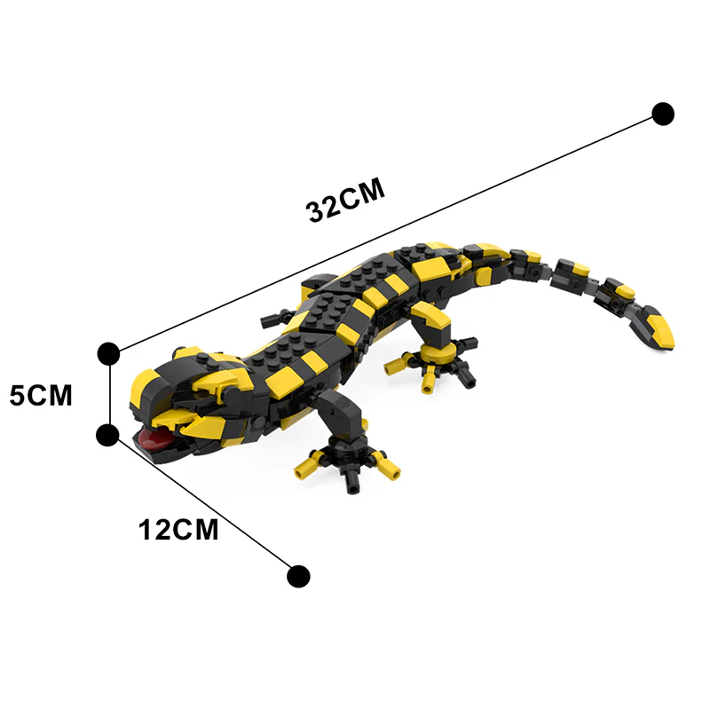 GOBRICKS MOC 97315 Fire Salamander - YWOBB