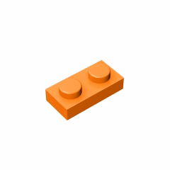 GOBRICKS GDS-502 Plate 1 x 2 - YWOBB