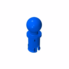 GOBRICKS GDS-903 Pin with Friction Ridges Lengthwise and Tow Ball - YWOBB