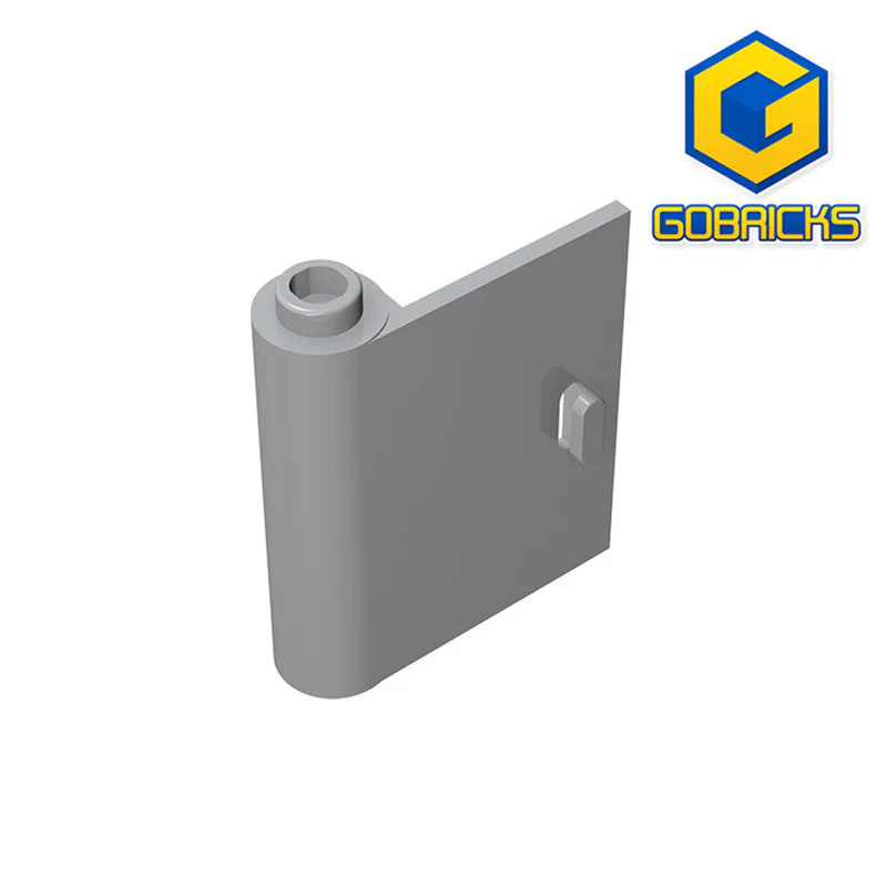 GOBRICKS GDS-1222 Door 1 x 3 x 3 Left - Open Between Top and Bottom Hinge - YWOBB