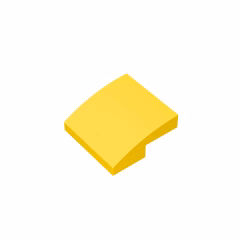 GOBRICKS GDS-659  Curved 2 x 2 - YWOBB