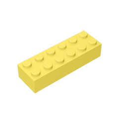 GOBRICKS GDS-543 Brick 2 x 6 - YWOBB