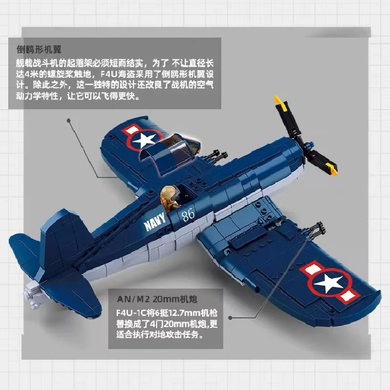 SLUBAN M38-B1109 World War II Pacific Storm: Vought F4U-1 Corsair - YWOBB