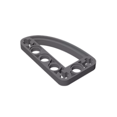 GOBRICKS GDS-970 Liftarm 3 x 5 L-Shape with Quarter Ellipse Thin - YWOBB