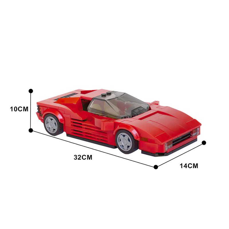 GOBRICKS MOC 57875 Ferrari Testarossa - YWOBB