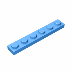 GOBRICKS GDS-505 Plate 1 x 6 - YWOBB