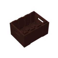 GOBRICKS GDS-1305 Crate 3 x 4 x 1 2/3 with Handholds - YWOBB