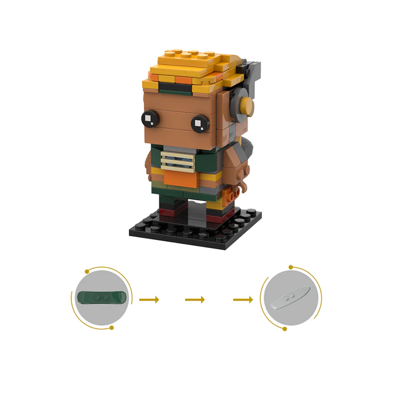 GOBRICKS MOC 137715 VALORANT Raze Brickheadz - YWOBB