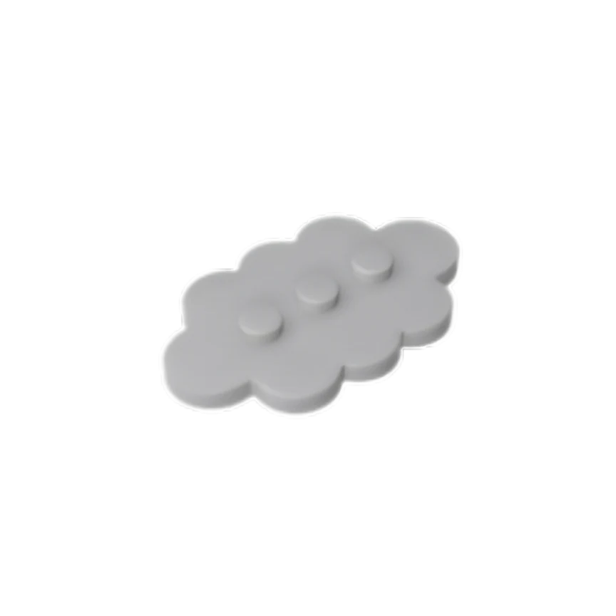 GOBRICKS GDS-2138 Tile Modified 3 x 5 Cloud - YWOBB