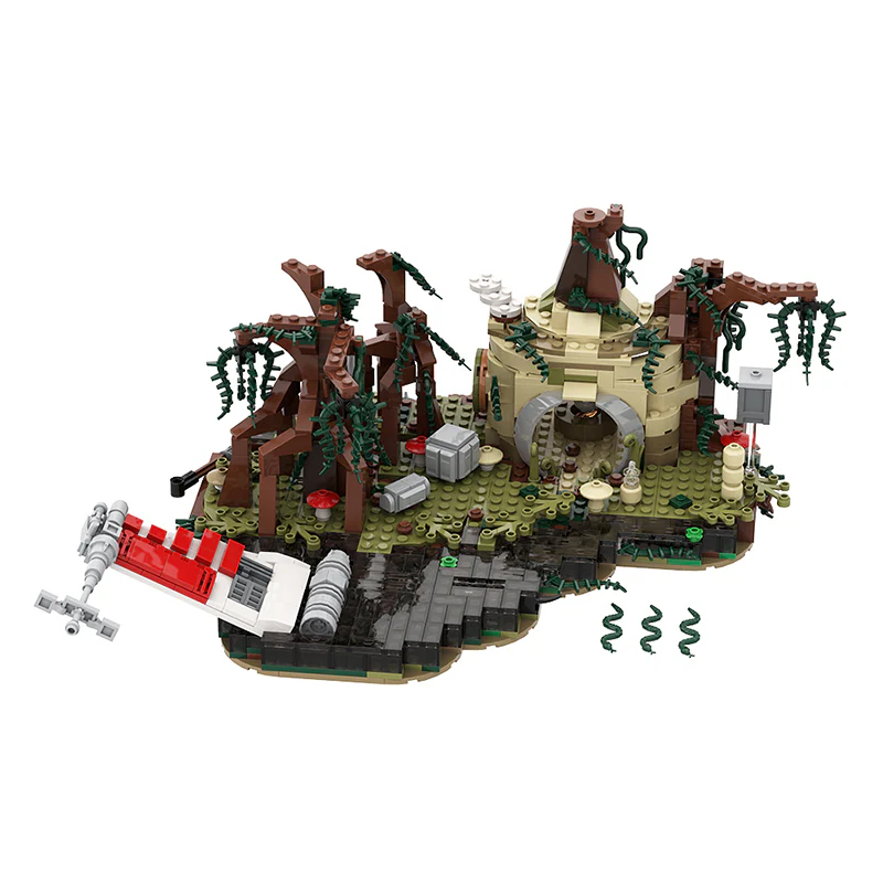 GOBRICKS MOC 19522 Dagobah playset - YWOBB