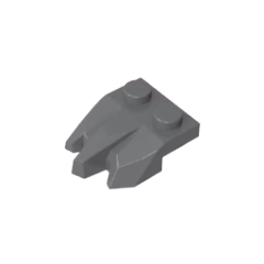 GOBRICKS GDS-M449 Plate Modified 1 x 2 with 3 Claws / Rock Fingers - YWOBB