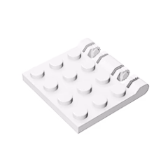 GOBRICKS GDS-1132 Hinge Plate 3 x 4 Locking Dual 2 Finger, 9 Teeth - YWOBB