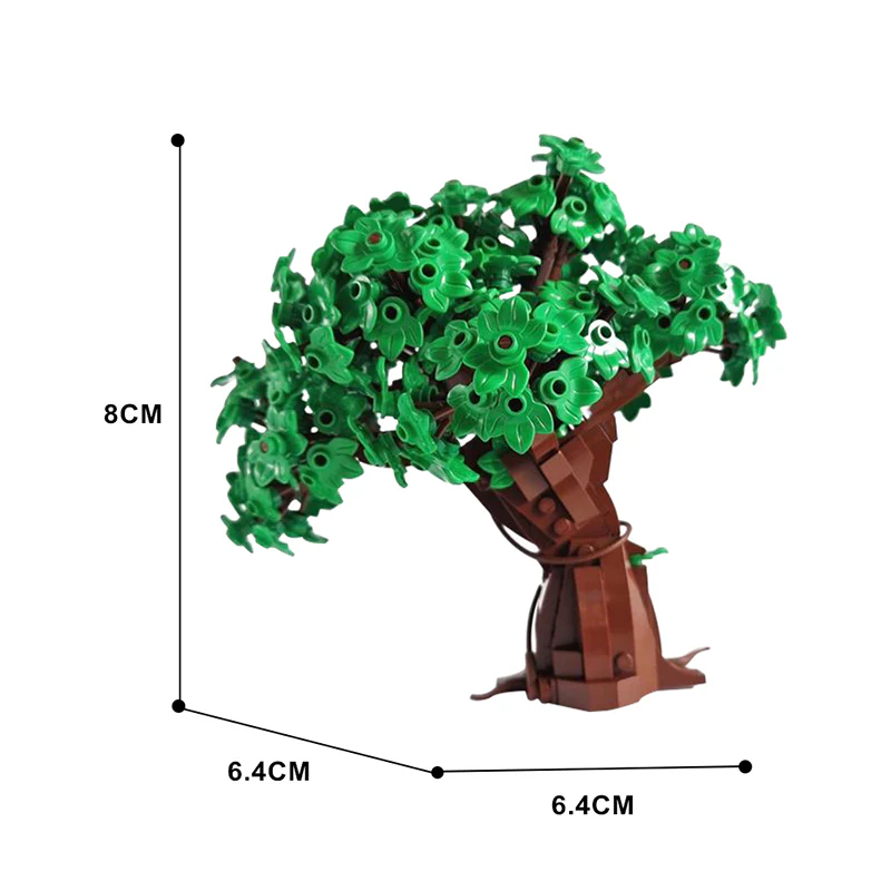 GOBRICKS MOC 109516 The Small Leafy Tree - YWOBB