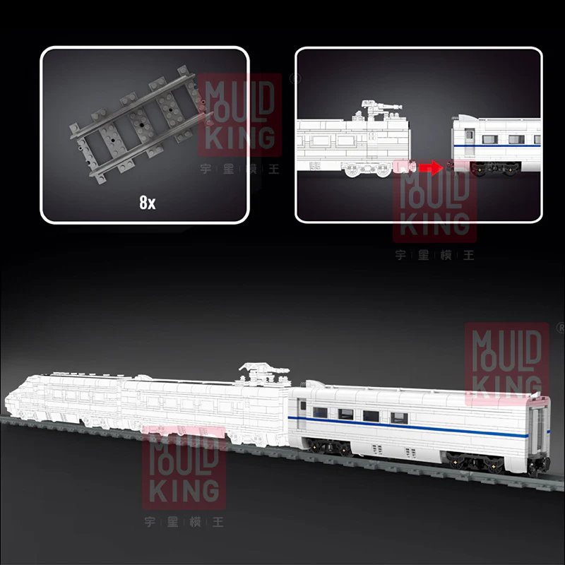 Mould King 12002  CRH2 High Speed Train - YWOBB