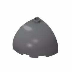 GOBRICKS GDS-1078 Round Corner 3 x 3 x 2 Dome Top - YWOBB