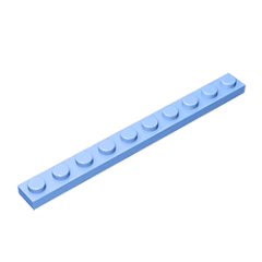 GOBRICKS GDS-507 Plate 1 x 10 - YWOBB