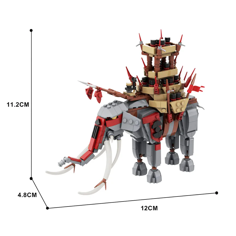 GOBRICKS MOC 76558 Mumakil Oliphant - YWOBB