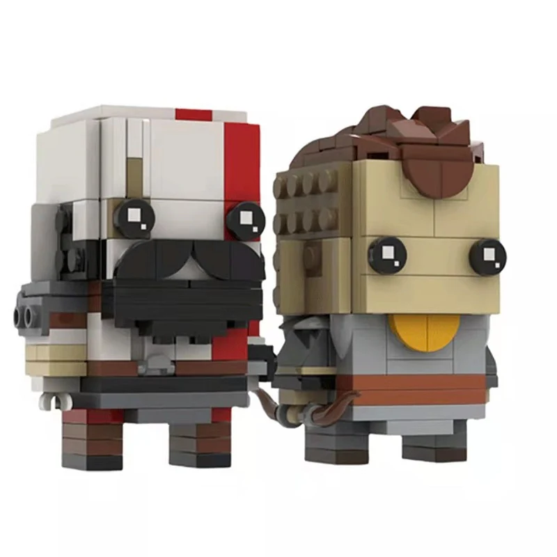 MOC 75471 Kratos And Atreus Square Head - YWOBB