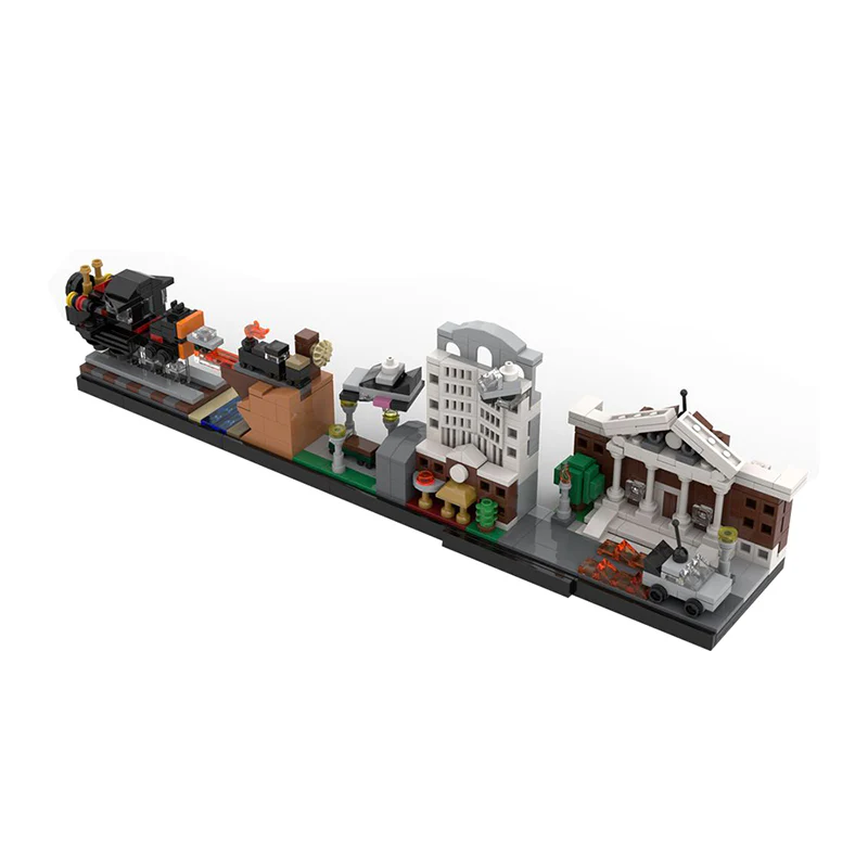 GOBRICKS MOC 19767 Back to the Future Skyline Architecture - YWOBB