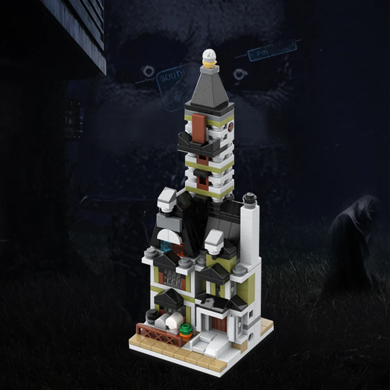 GOBRICKS MOC 107172 Mini Modular 10273 Haunted House - YWOBB