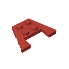 GOBRICKS GDS-725  Plate 3 x 4 with Stud Notches - YWOBB