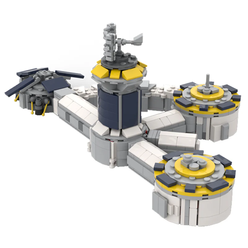 GOBRICKS MOC 130781 Jamestown base Season 2  - For all mankind (nanofigure scale) - YWOBB