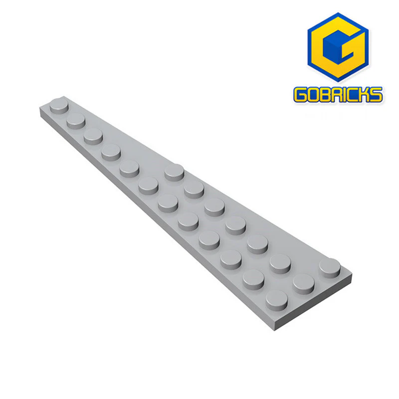 GOBRICKS GDS-707  Plate 12 x 3 Right - YWOBB
