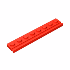 GOBRICKS GDS-1235 Modified 1 x 8 with Door Rail - YWOBB