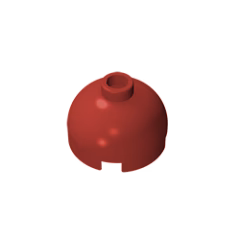 GOBRICKS GDS-742 Round 2 x 2 Dome Top - Hollow Stud with Bottom Axle Holder x Shape + Orientation - YWOBB