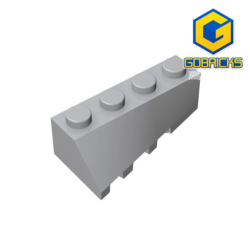 GOBRICKS GDS-1167 Wedge 4 x 2 Sloped Right - YWOBB