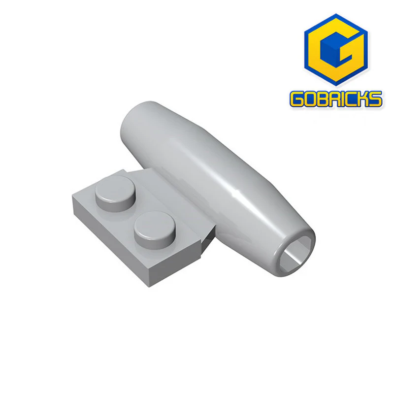 GOBRICKS GDS-1338 1 x 2 Side Plate with Axle Holders and Slot - YWOBB