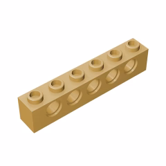 GOBRICKS GDS-626  Brick 1 x 6 with Holes - YWOBB