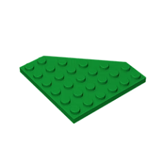 GOBRICKS GDS-702  Plate 6 x 6 Cut Corner - YWOBB