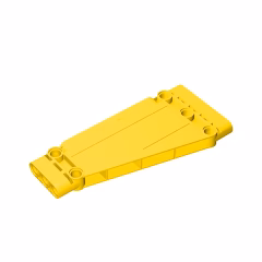 GOBRICKS GDS-1009 Panel Plate 5 x 11 x 1 Tapered - YWOBB