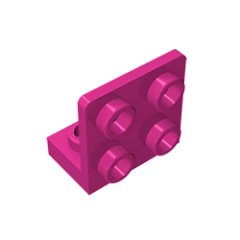 GOBRICKS GDS-642 Bracket 1 x 2 - 2 x 2 Inverted - YWOBB