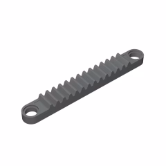 GOBRICKS GDS-1170 Gear Rack 1 x 8 with Holes - YWOBB