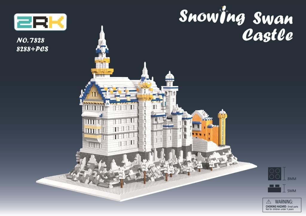 ZRK 7828 Mini Bricks German Neuschwanstein - YWOBB