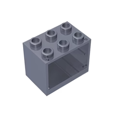 GOBRICKS GDS-1299 Cupboard 2 x 3 x 2 - Hollow Studs - YWOBB