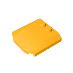 GOBRICKS GDS-1266 Wedge 4 x 4 x 2/3 Triple Curved - YWOBB