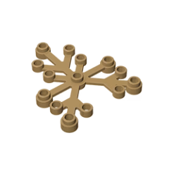 GOBRICKS GDS-1437 Plant Leaves 6 x 5 - YWOBB