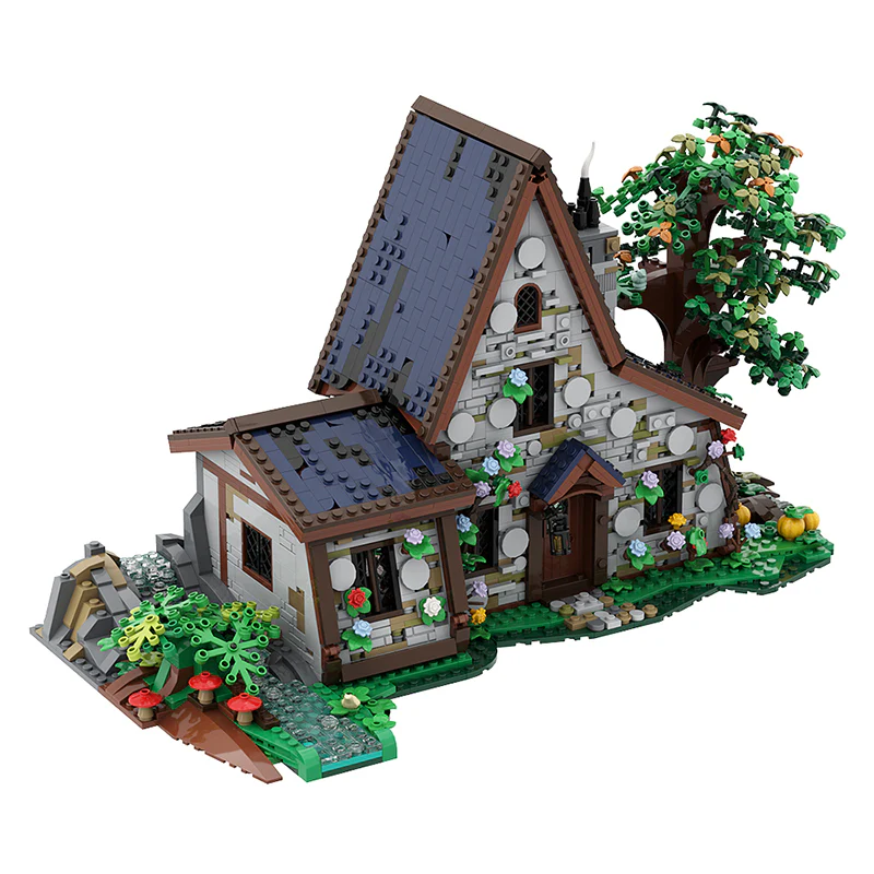 GOBRICKS MOC A1021 witch house - YWOBB