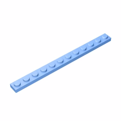 GOBRICKS GDS-508 Plate 1 x 12 - YWOBB