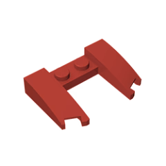 GOBRICKS GDS-1265 Wedge 3 x 4 x 2/3 Curved with Cutout - YWOBB