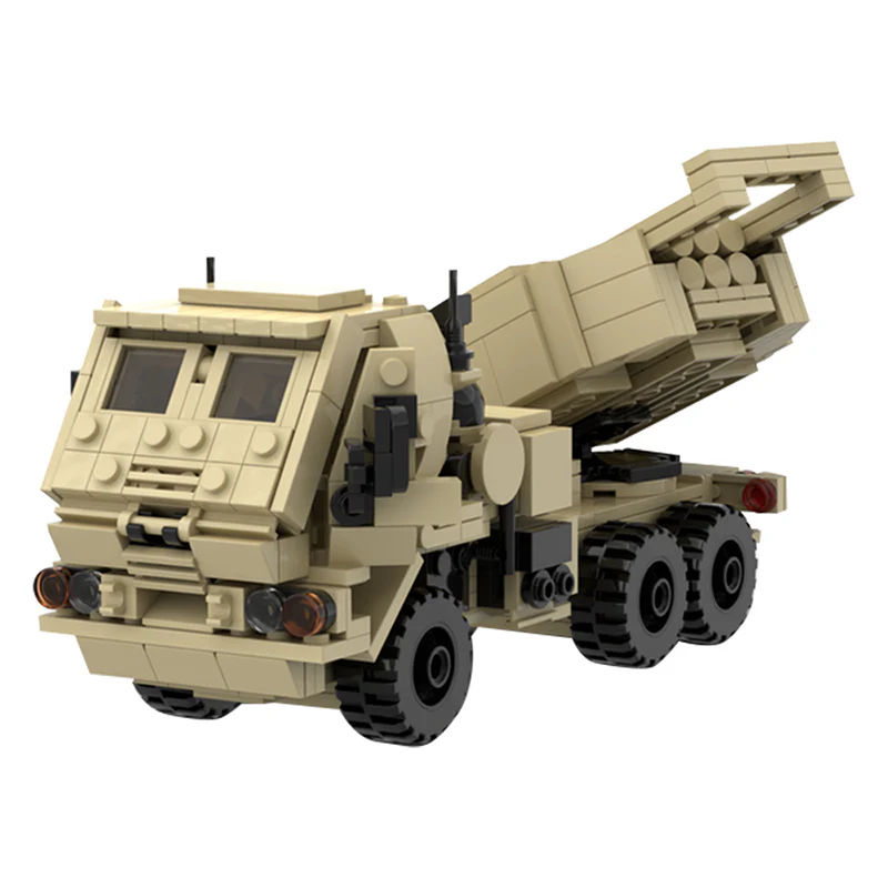 GOBRICKS MOC 77901 Army collection - M142 HIMARS - M1140 FMTV-TRUCK - YWOBB
